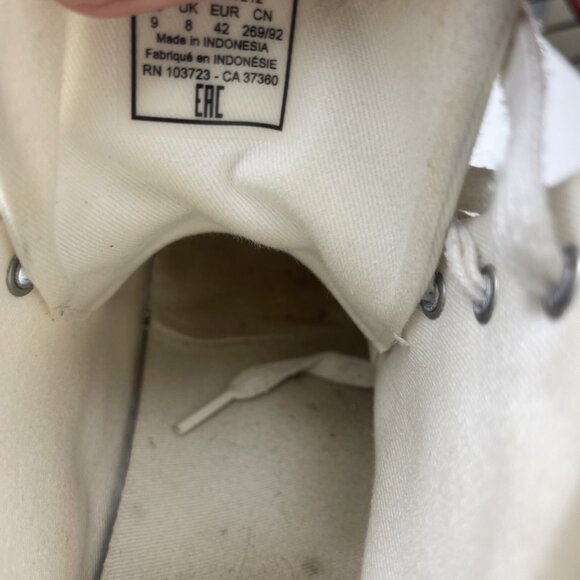 Armani Exchange (AX) Icon Logo High Top Canvas Sneakers Men Size 9 White READ - Picture 12 of 12